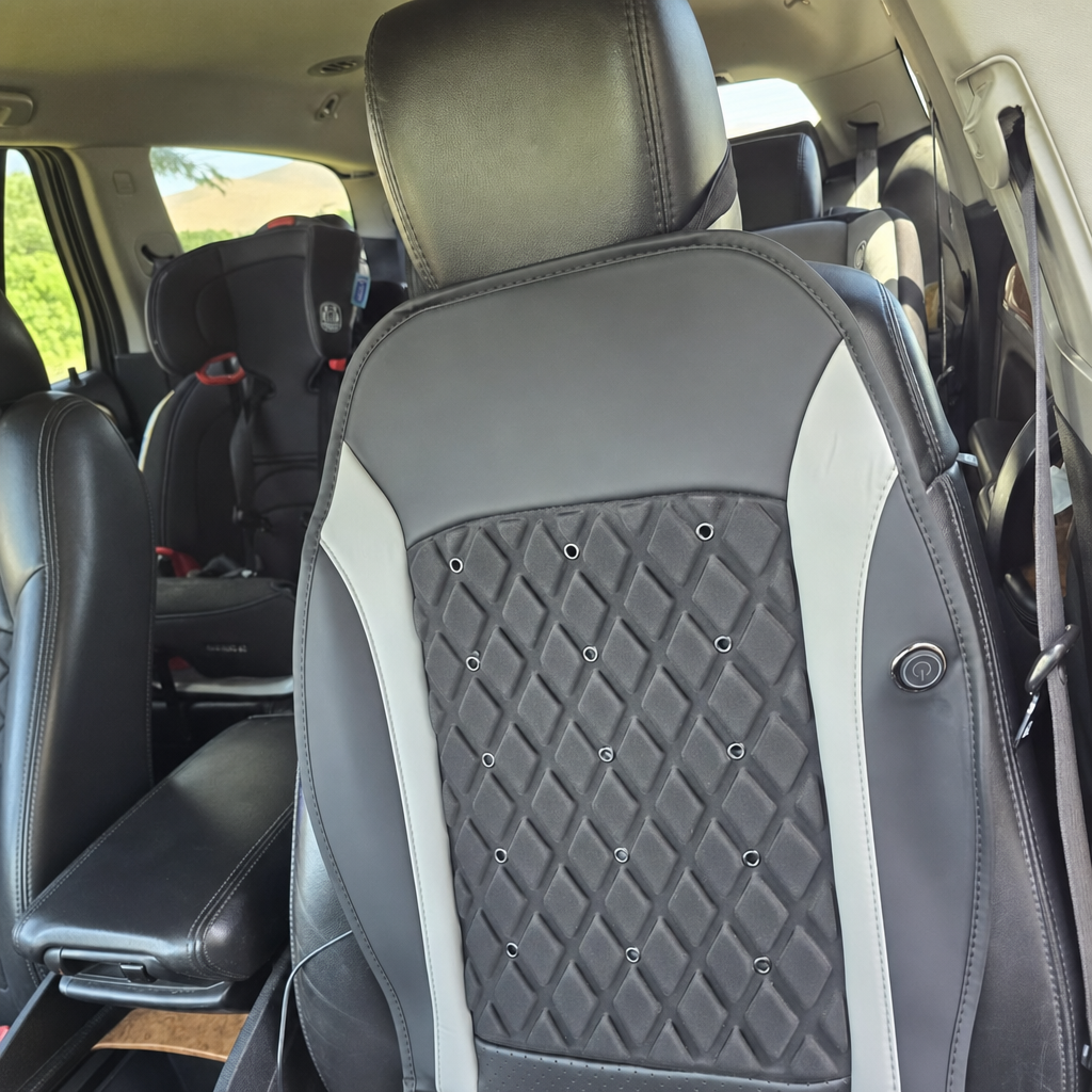 Coolhaul cooling cushion on car seat