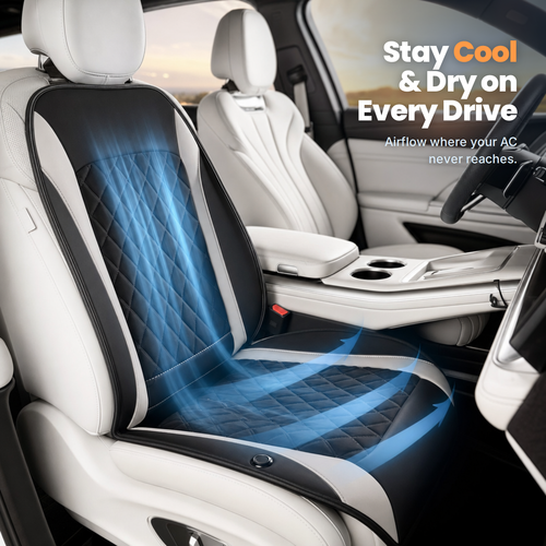 Coolhaul cooling car seat cushion — stay cool and dry on every drive